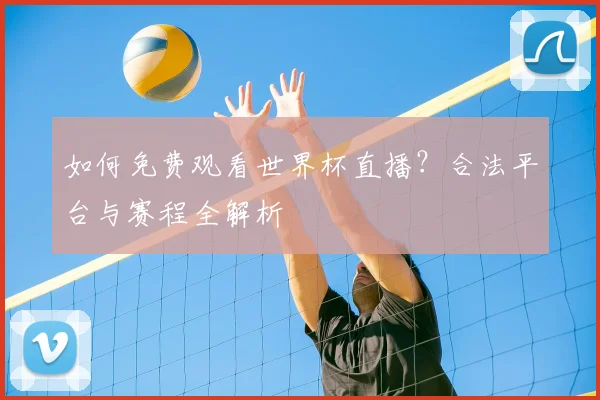 如何免费观看世界杯直播？合法平台与赛程全解析